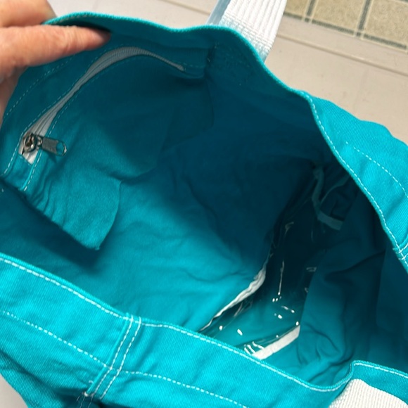 Turquoise beach bag - Picture 6 of 8